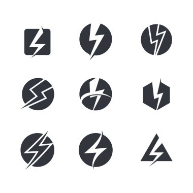 Thunderbolt vektör resimleme tasarımı