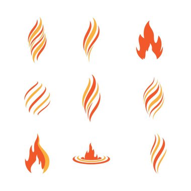 Ateş sembolü vektör illüstrasyonu