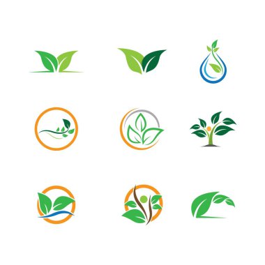 Yaprak sembolü vektör illüstrasyonu