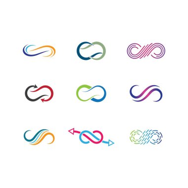 Sonsuz vektör illüstrasyon tasarımı