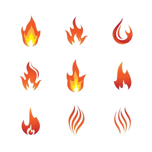 Feuer Symbol Vektor Symbol Illustration — Stockvektor