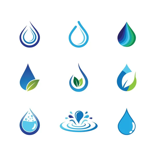 Ilustración Vector Gota Agua — Vector de stock