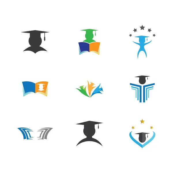Oktatási Szimbólum Vektor Ikon Illusztráció — Stock Vector