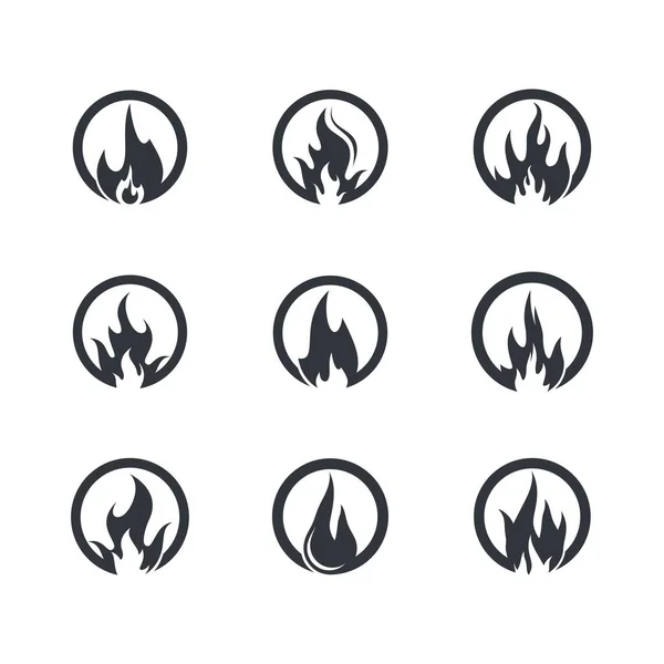 Eld Symbol Vektor Ikon Illustration — Stock vektor