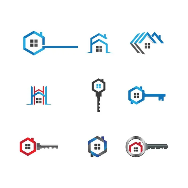 Desenho Ilustração Vetorial Símbolo Casa — Vetor de Stock