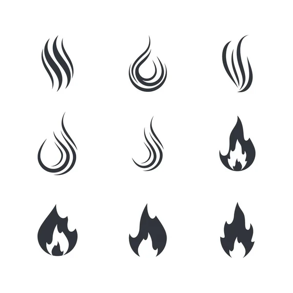 Ateş sembolü vektör illüstrasyonu