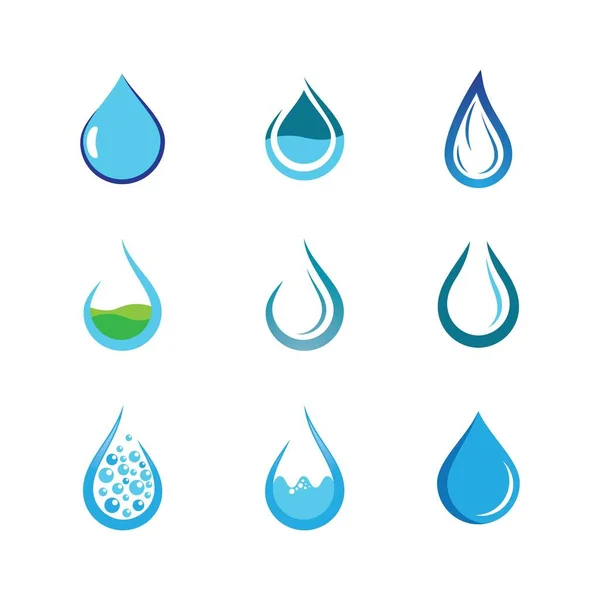 Water Drop Vector Icon Illustration — Stock Vector