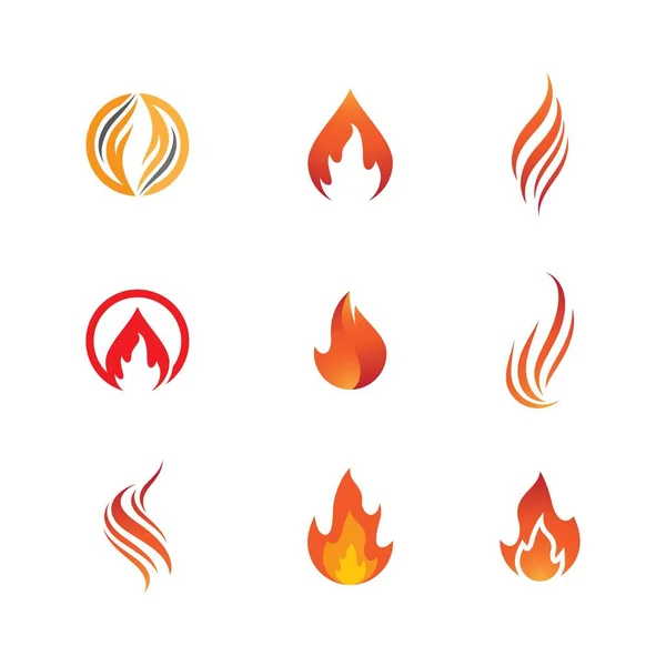 Feuer Symbol Vektor Symbol Illustration — Stockvektor