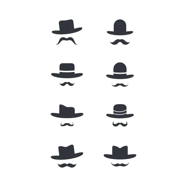 Cowboy Sombrero Símbolo Ilustración Diseño — Vector de stock