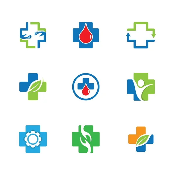 Medyczny Krzyż Wektor Ikona Ilustracja Projekt — Wektor stockowy