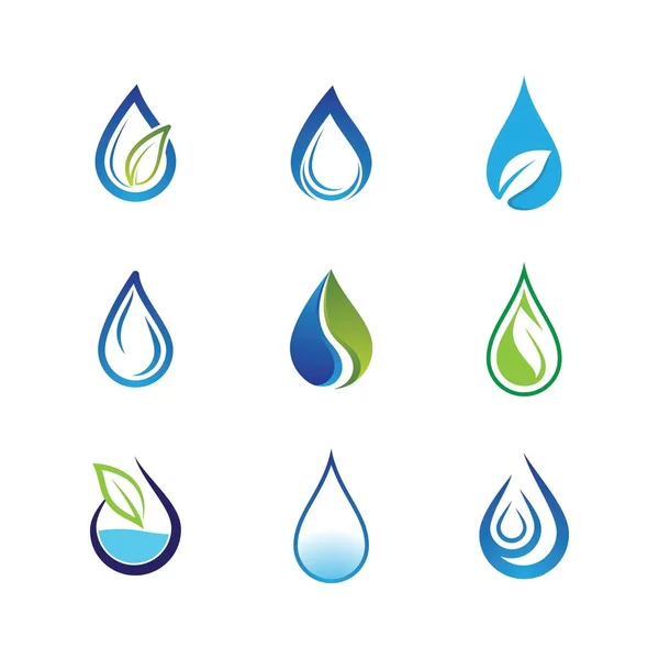 Waterdruppel Vector Pictogram Illustratie — Stockvector