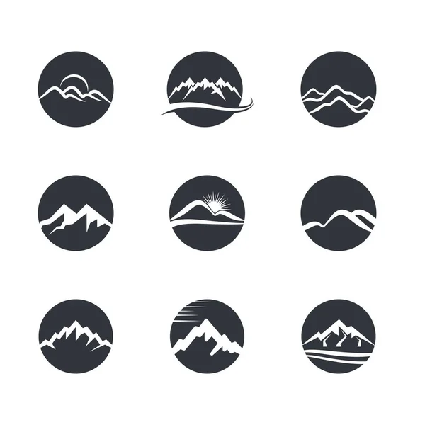 Montanha Vetor Ícone Ilustração Design —  Vetores de Stock