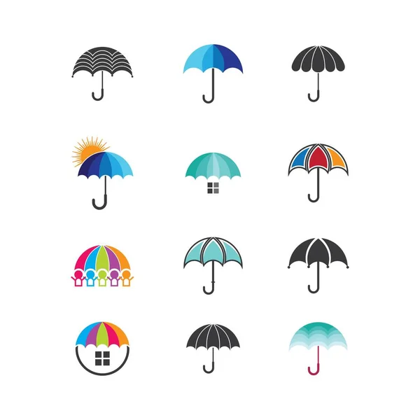Umbrella Symbol Vector Icon Illustration — Stock Vector