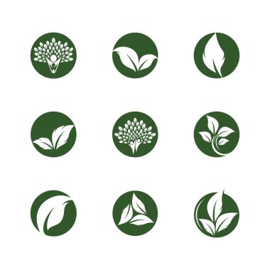 Yaprak sembolü vektör illüstrasyonu