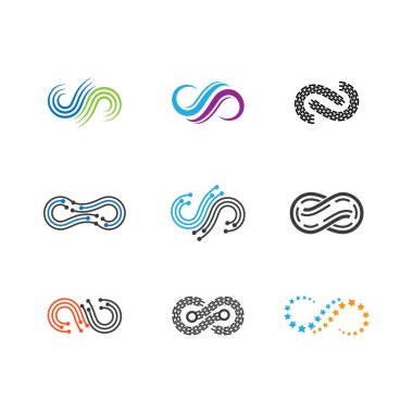 Sonsuz vektör illüstrasyon tasarımı