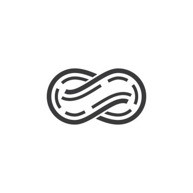 Sonsuz vektör illüstrasyon tasarımı