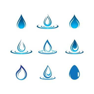 Su damlası vektör resimleme