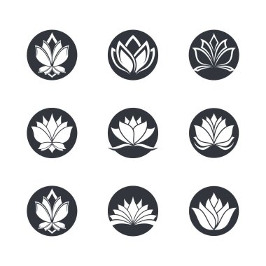 Lotus sembolü vektör illüstrasyonu