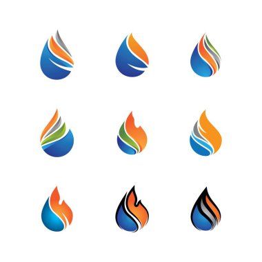 Yağ ve gaz vektör illüstrasyonu