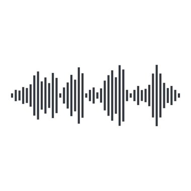 Ses dalgası vektör illüstrasyon tasarımı