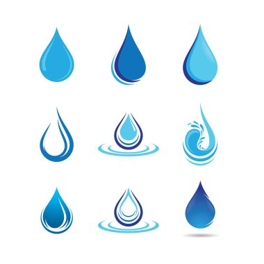 Su damlası vektör resimleme