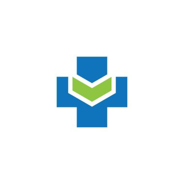 Tıbbi çapraz vektör resimleme tasarımı