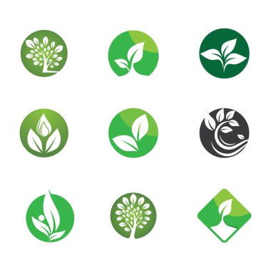 Yaprak sembolü vektör illüstrasyonu