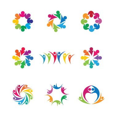 Topluluk vektörü illüstrasyon tasarımı