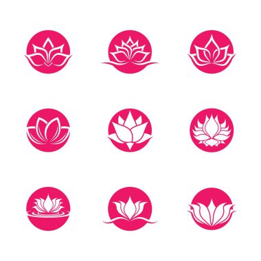 Lotus sembolü vektör illüstrasyonu