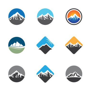 Dağ vektörü illüstrasyon tasarımı