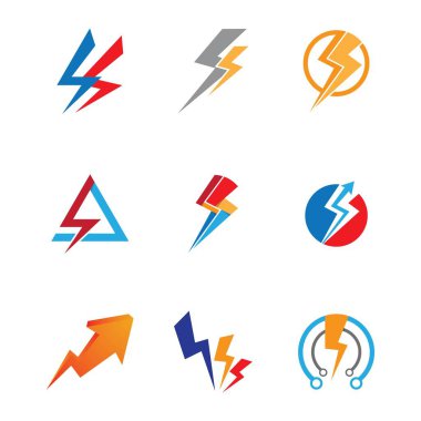 Thunderbolt vektör resimleme tasarımı