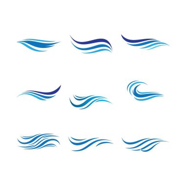 Dalga sembolü vektör illüstrasyon tasarımı