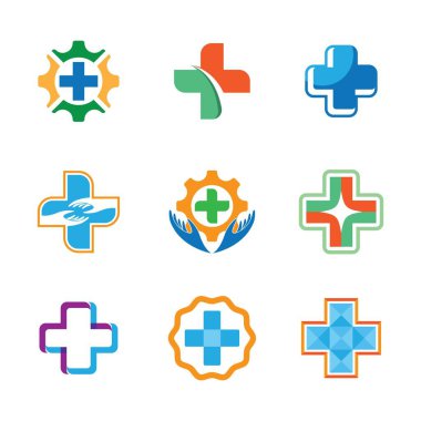 Tıbbi çapraz vektör resimleme tasarımı