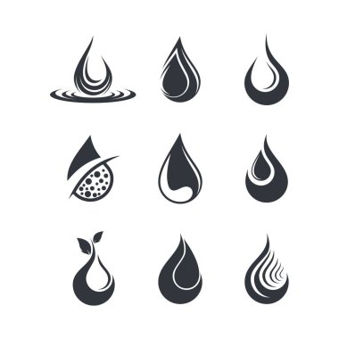 Yağ damlası ikon vektör çizimi tasarımı