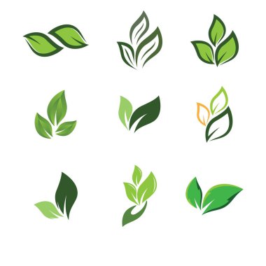 Yaprak sembolü vektör illüstrasyonu