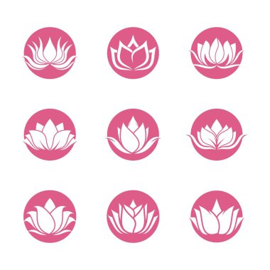 Lotus sembolü vektör illüstrasyonu