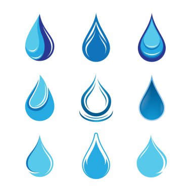 Su damlası vektör resimleme
