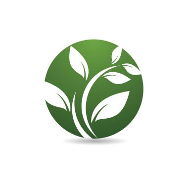 Yaprak sembolü vektör illüstrasyonu