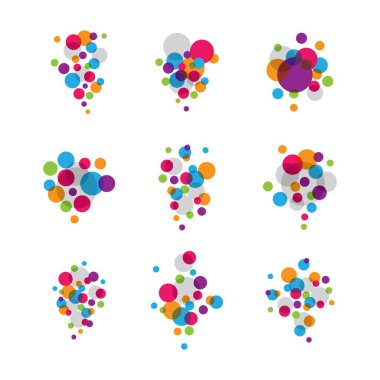 Kabarcık sembolü vektör illüstrasyonu