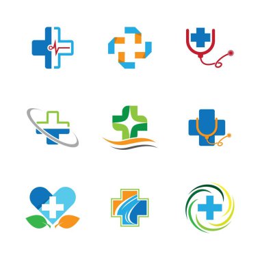 Tıbbi çapraz vektör resimleme tasarımı