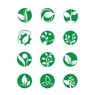 Yaprak sembolü vektör illüstrasyonu