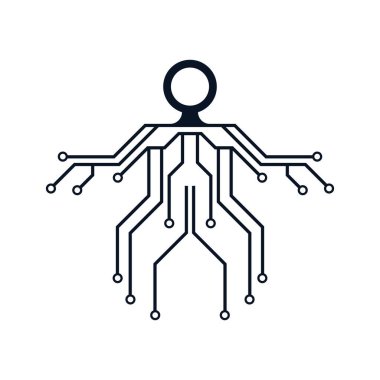 Devre vektör illüstrasyon tasarımı