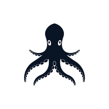 Ahtapot sembolü vektör resimleme tasarımı