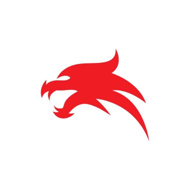 Ejderha başı sembolü çizim tasarımı