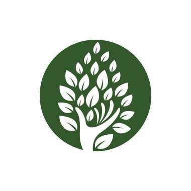 Yaprak sembolü vektör illüstrasyonu