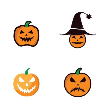 Cadılar Bayramı Balkabağı vektör resimleme