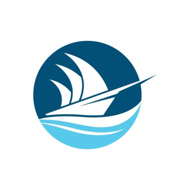 Gemi sembolü vektör resimlemesini gezdir