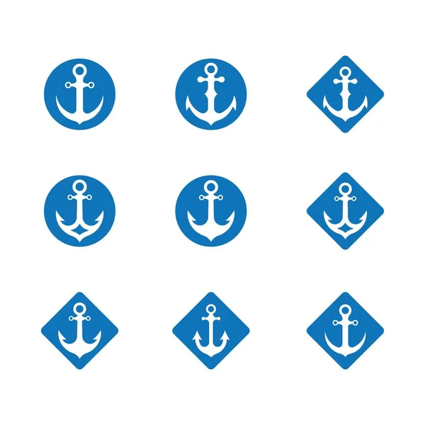 Anchor Vector Icon Illustration Design — Stock Vector