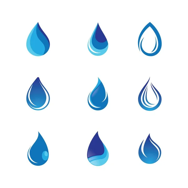 Ilustración Vector Gota Agua — Vector de stock