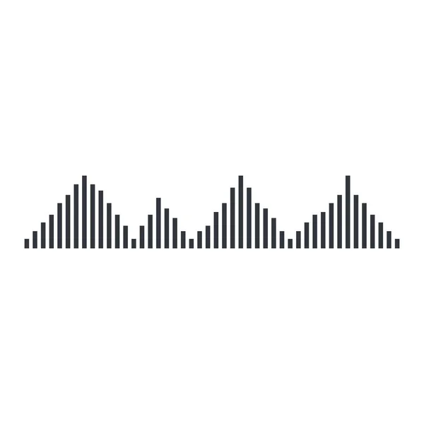 Дизайн Иконок Вектора Звуковых Волн — стоковый вектор